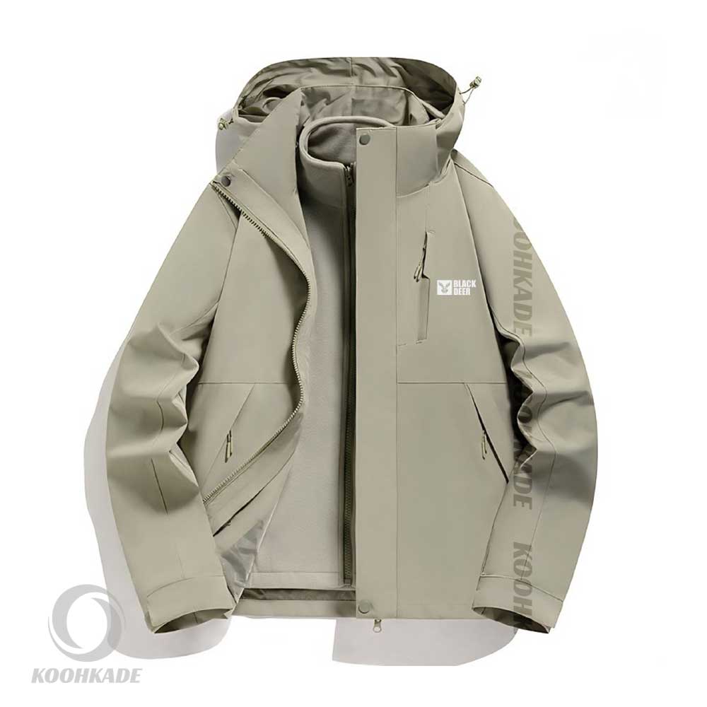 کاپشن دو پوش بلک دیر M 55661|کاپشن دوپوش مردانه|کاپشن دوپوش زنانه |کاپشن بلک دیر کوهکده