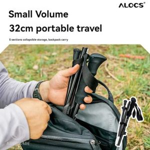 باتوم ALOCS کد DSZ-001|باتوم مناسب کوهنوردی |عصای کوهنوردی | خرید عصای مناسب کوه |قیمت باتوم کلیپسی رنگی اکسپوننت از کوهکده