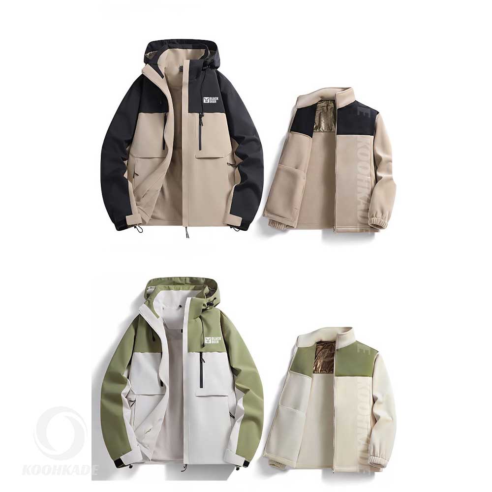 کاپشن دوپوش Black Deer مدل M-S550|کاپشن دو رو مردانه بلک دیر|کاپشن اسپرت دو رو|کاپشن ضد آب مردانه|کاپشن دو طرفه مردانه|خرید کاپشن زمستانی مردانه