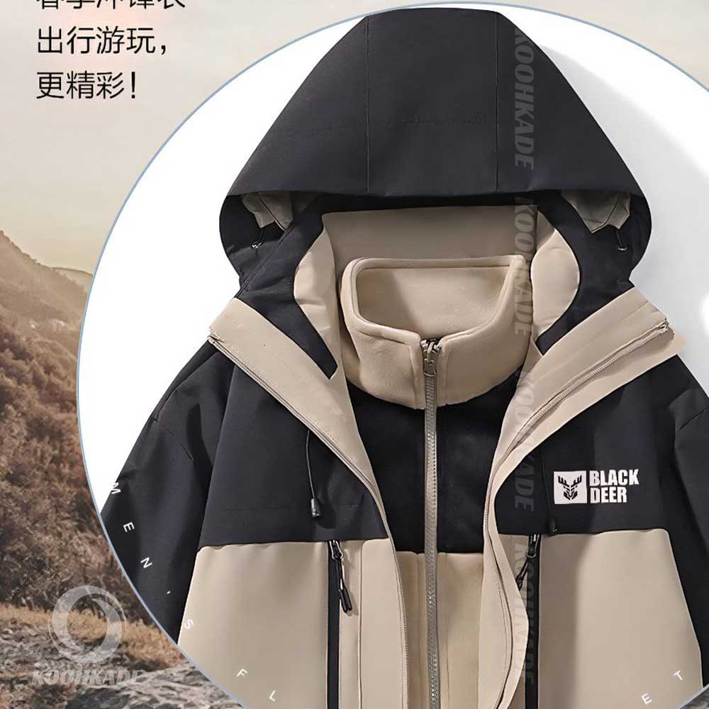 کاپشن دوپوش Black Deer مدل M-S550|کاپشن دو رو مردانه بلک دیر|کاپشن اسپرت دو رو|کاپشن ضد آب مردانه|کاپشن دو طرفه مردانه|خرید کاپشن زمستانی مردانه