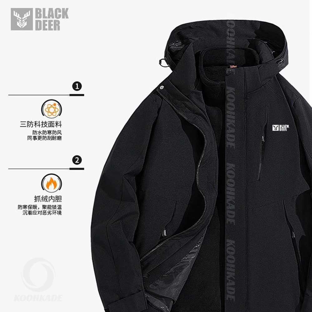 کاپشن دو پوش BLACKDEER M9968-1|کاپشن دو رو مردانه بلک دیر|کاپش