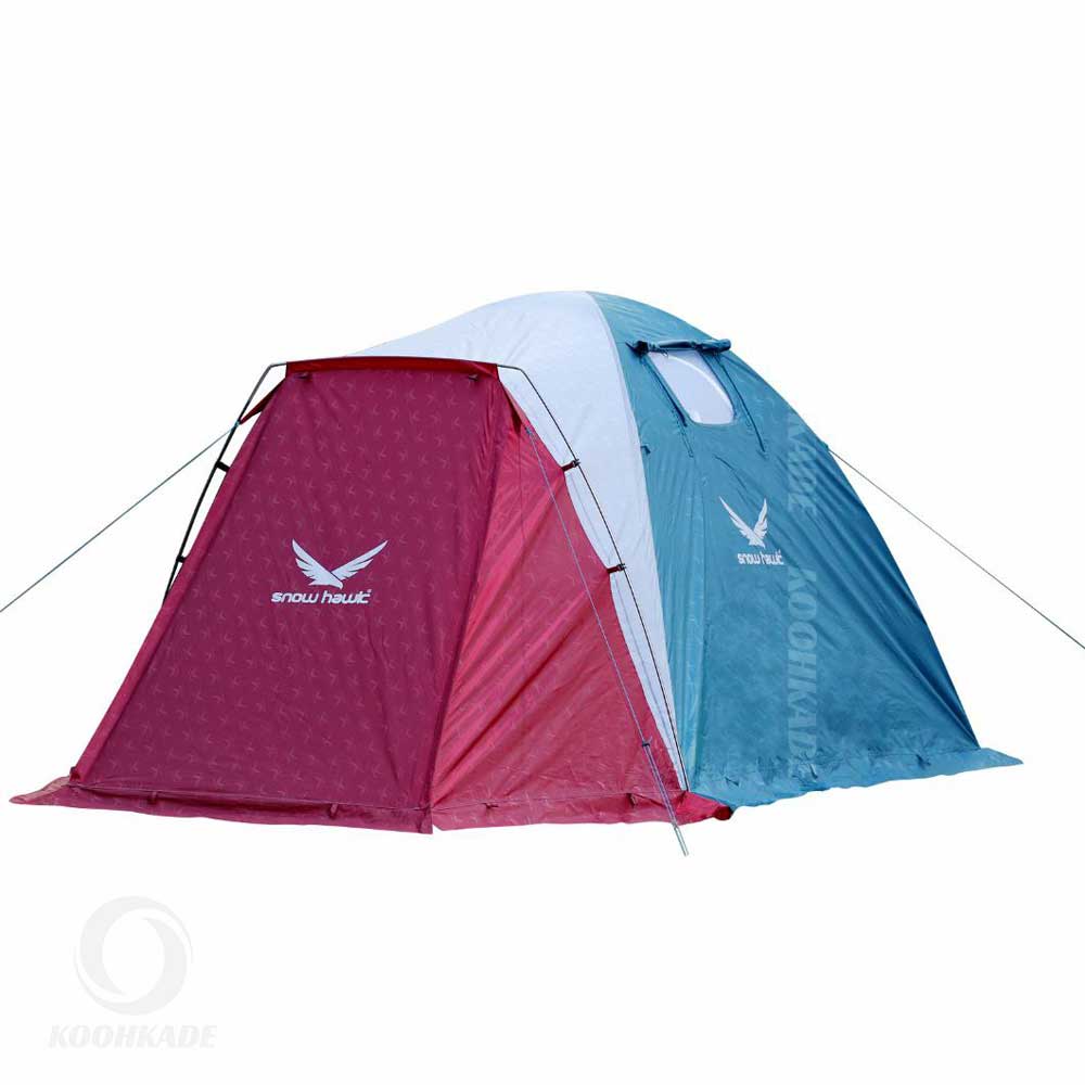 چادر سه نفره SNOWHAWK Green Nature T5113|چادر دو پوش 4 نفره انباری داری گرین نیچر اسنوهاک |چادر طبیعتگردی اسنوهاک سه نفره