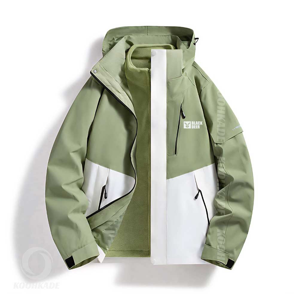 کاپشن دوپوش BLACK DEER W55661-1|کاپشن مردانه بلک دیر|کاپشن زنانه بلک دیر|کاپشن دو پوش کوهکده