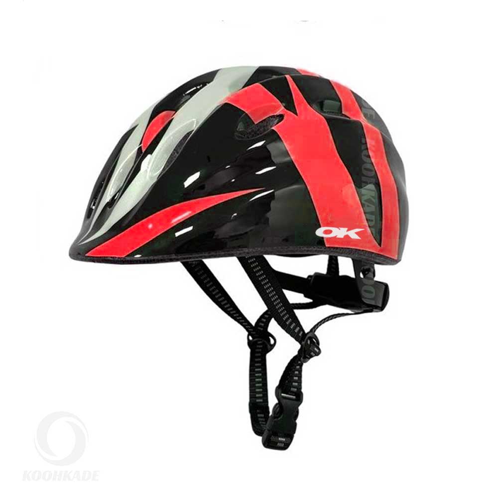 کلاه دوچرخه بچگانه OK مدل BR23-M| خرید کلاه دوچرخه بچه گانه | کلاه دوچرخه اورلورد طرح رنگارنگ | کلاه دوچرخه سواری | کوهکده