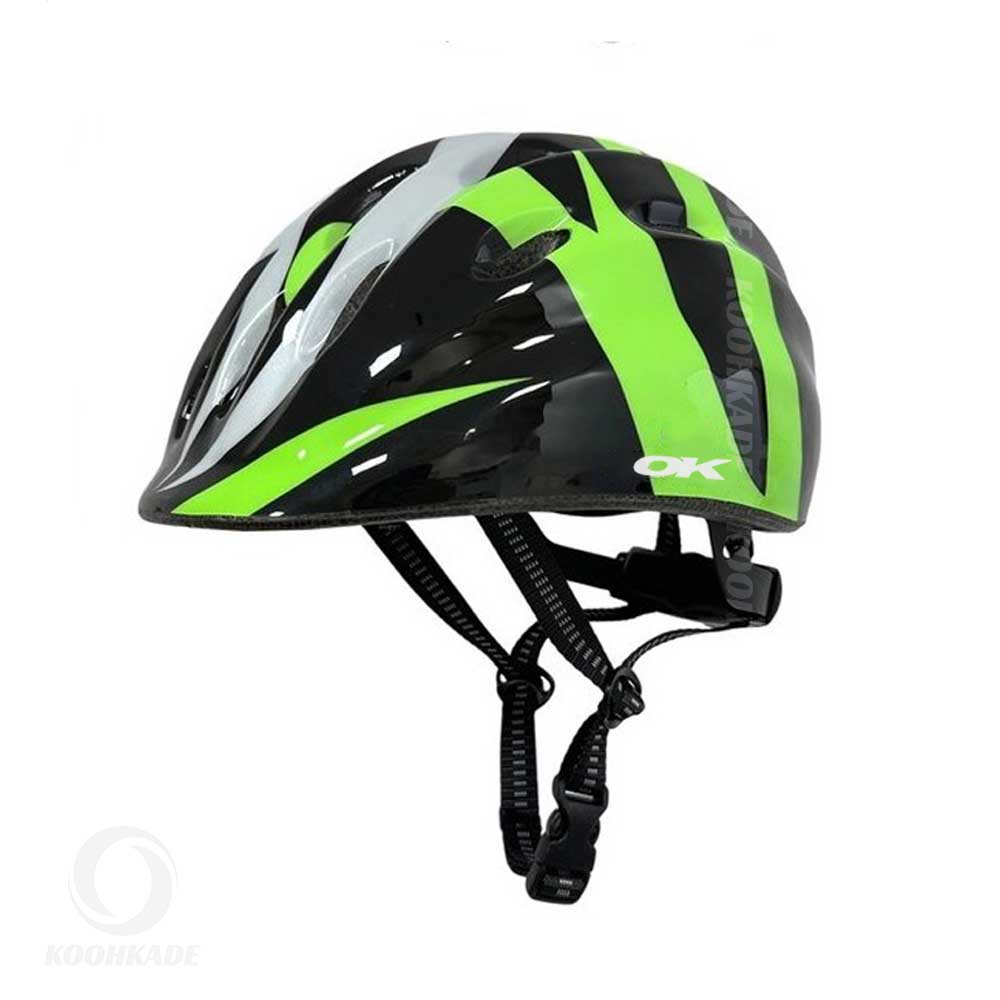 کلاه دوچرخه بچگانه OK مدل BG23-M| خرید کلاه دوچرخه بچه گانه | کلاه دوچرخه اورلورد طرح رنگارنگ | کلاه دوچرخه سواری | کوهکده