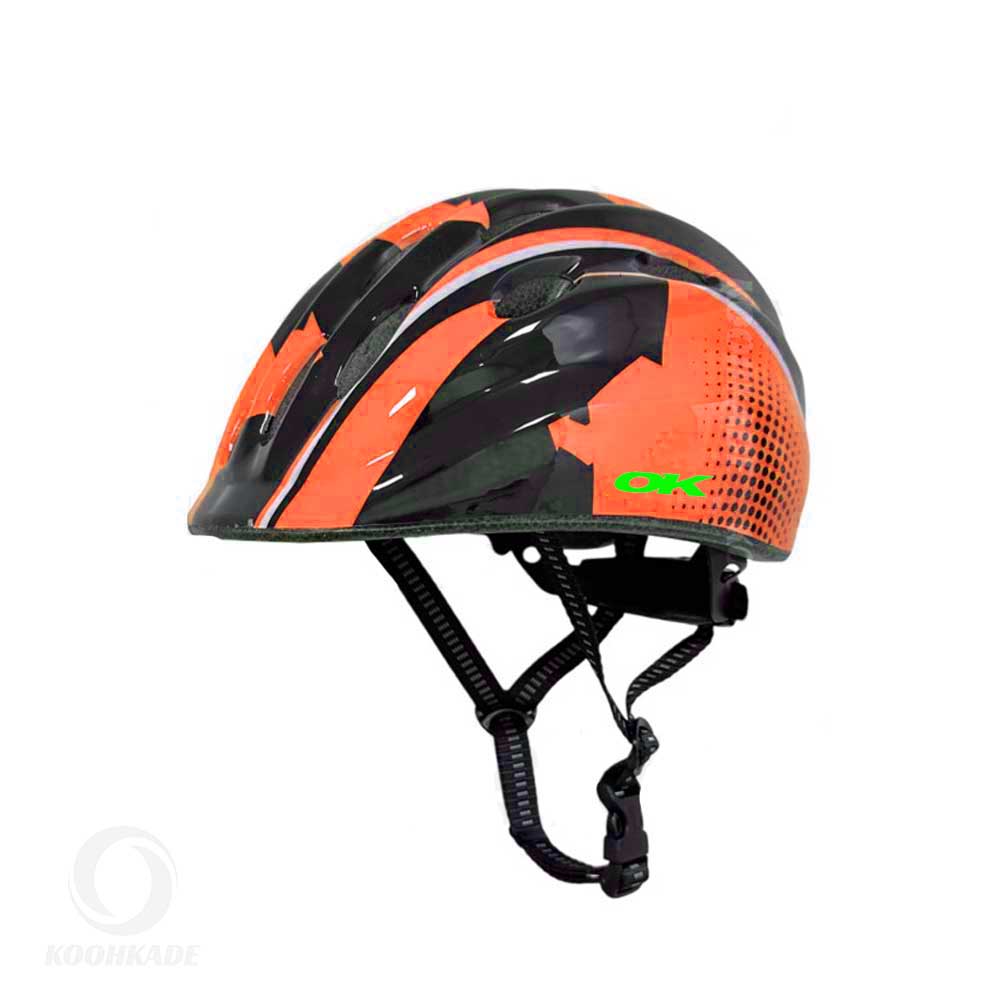 کلاه دوچرخه OVERLOAD مدل بچگانه 02| خرید کلاه دوچرخه بچه گانه | کلاه دوچرخه اورلورد طرح رنگارنگ | کلاه قناری دوچرخه سواری | کوهکده