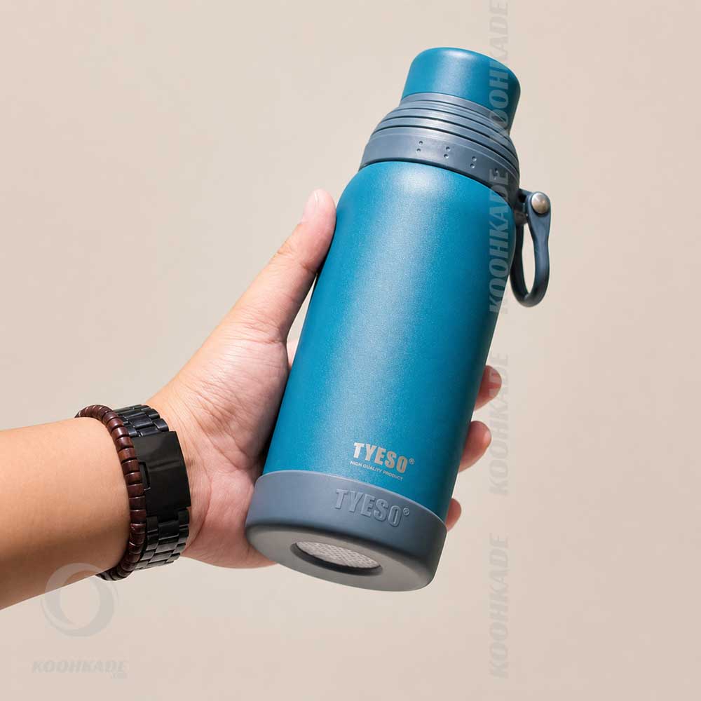 تراول ماگ دو درب تایسو TYESO 8850|تراول ماگ استیل |تراول ماگ مسافرتی |ماگ نوشیدنی گرم و سرد |ماگ قهوه | لیوان کمپینگ و کوهنوردی