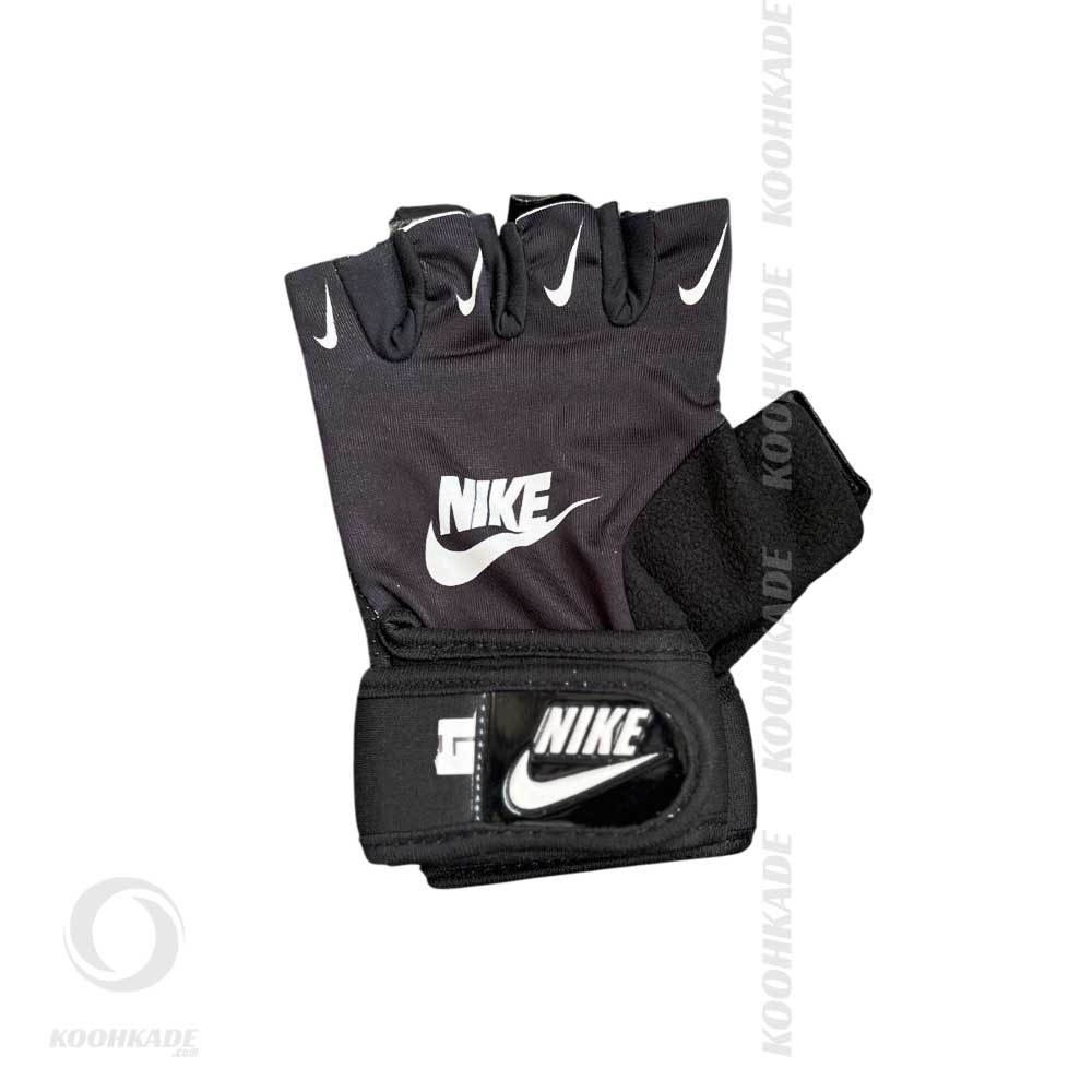 دستکش بدنسازی NIKE 5A4| دستکش بدنسازی نایک | دستکش بدنسازی نایکی| دستکش بدون انگشت زنانه نایک | دستکش زنانه بدون انگشت بدنساز