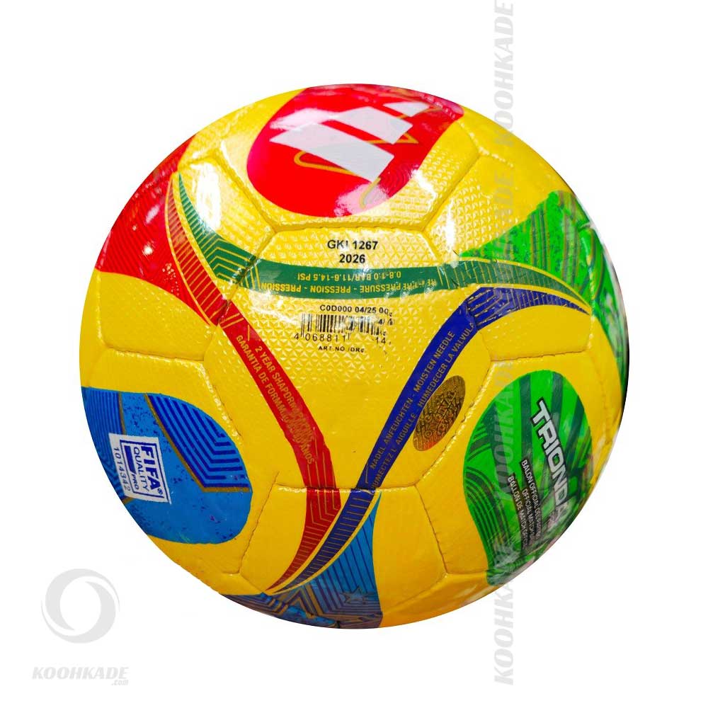توپ سالنی سایز 4 آدیداس TRIONDA WORLD CUP| خرید توپ فوتسال | توپ سالنی مولتن | قیمت توپ فوتسال مولتن | توپ مولتن سایز 4 | توپ سالنی | کوهکده