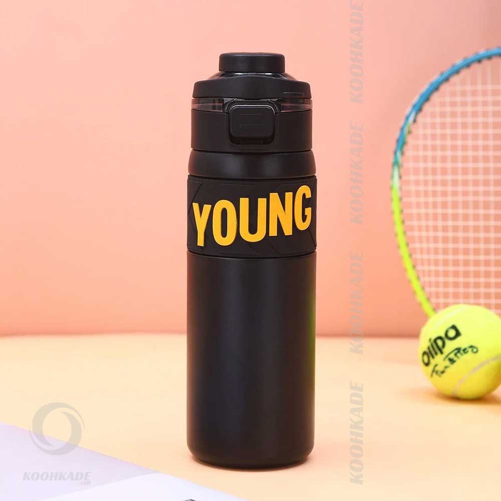 تراول ماگ دو حالته YOUNG حجم 650ML|فلاسک استیل |فلاسک مسافرتی |فلاسک نوشیدنی گرم و سرد |ماگ قهوه | لیوان کمپینگ و کوهنوردی