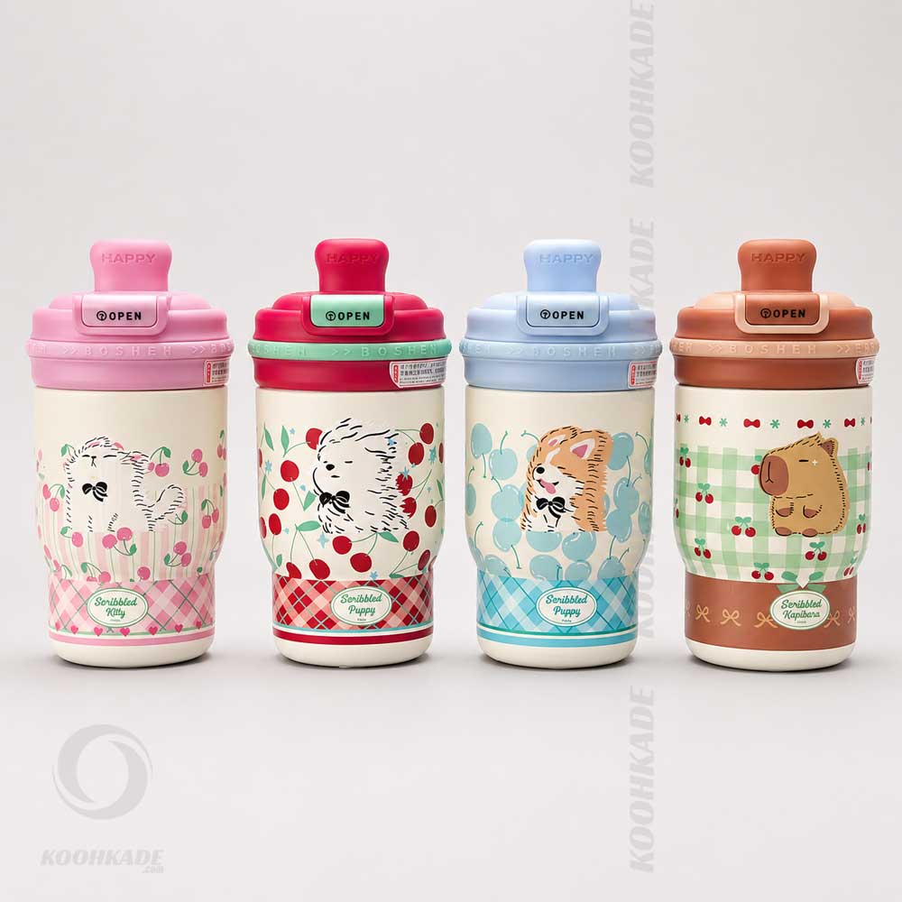 تراول ماگ CUPY BARA حجم 410ML|فلاسک استیل |فلاسک مسافرتی |فلاسک نوشیدنی گرم و سرد |ماگ قهوه | لیوان کمپینگ و کوهنوردی