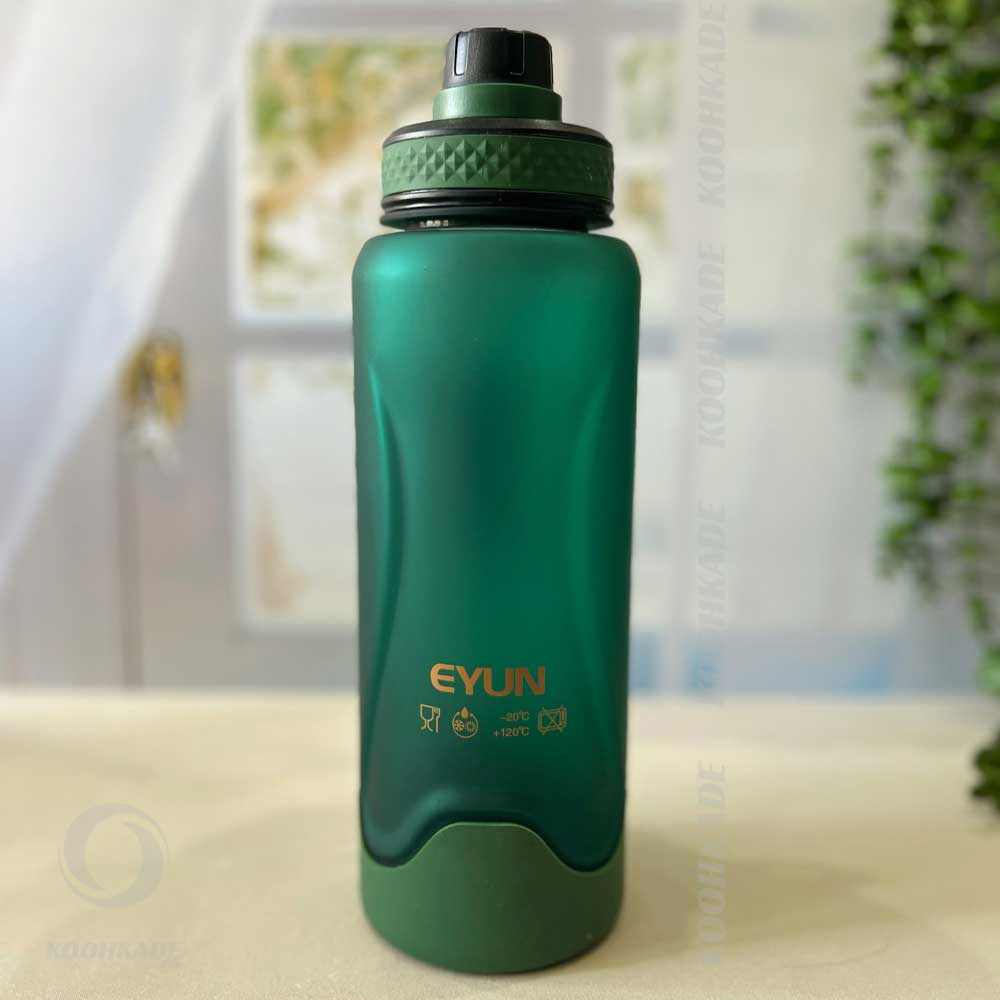 قمقمه EYUN BOTTLE SILICON حجم 1 لیتر|قمقمه ایوان نایس | قمقمه ورزشی | قمقمه باشگاهی | قمقمه کمپینگ |قمقمه شیشه ای | قمقمه مدرسه | قمقمه ۱ لیتر
