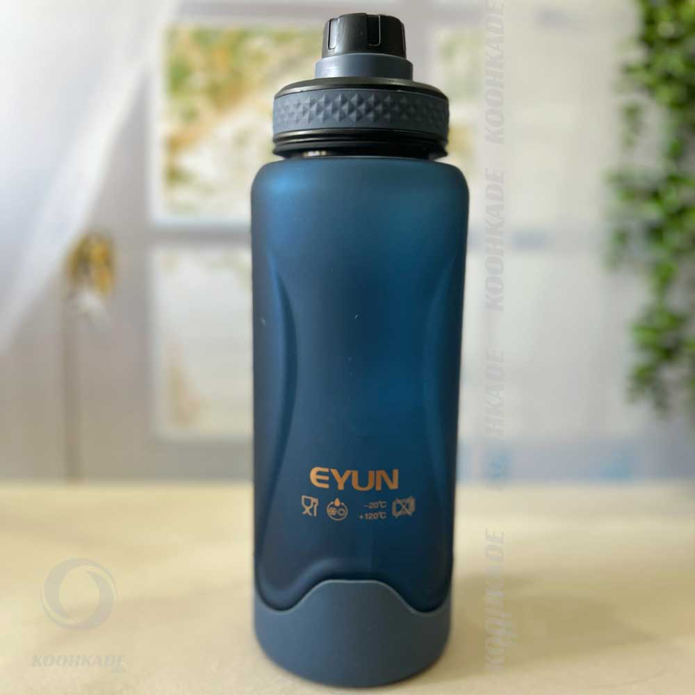 قمقمه EYUN BOTTLE SILICON حجم 1 لیتر|قمقمه ایوان نایس | قمقمه ورزشی | قمقمه باشگاهی | قمقمه کمپینگ |قمقمه شیشه ای | قمقمه مدرسه | قمقمه ۱ لیتر